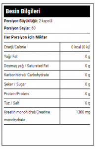 Hardline Creatine Creapure® 120 Kapsul