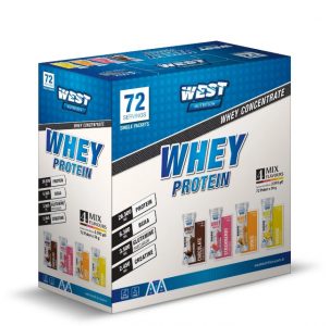 West Whey Protein Tozu 2592 gr 72 Servis Şase Mix