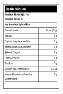 Hardline Creatine Mikronize 120 Gr Aromasız