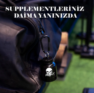 Protein Toz Saklama Hunisi - Anahtarlık destekli