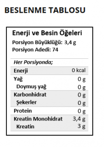 Nutrever Creatine Ultra Micronized Formula 250 Gr - Aromasız