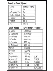 Gainup Pre-BurnUp Hybrid Shot 1000ML Pre-workout ve Thermo L-Carnitine