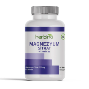 Herbina Magnezyum Sitrat 500 mg 120 Tablet