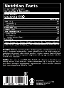 Universal Animal  Whey Protein 908Gr